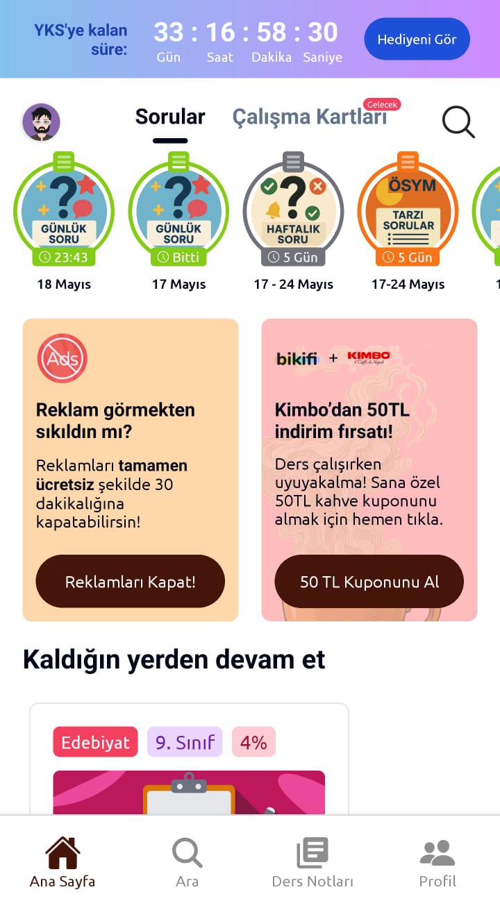 Okulseçim Mobil Uygulama Ekran Görüntüsü